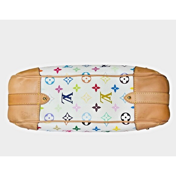 LOUIS VUITTON Greta Multicolore Hobo Shoulder Bag Murakami Monogram LV Bag - Picture 6 of 16